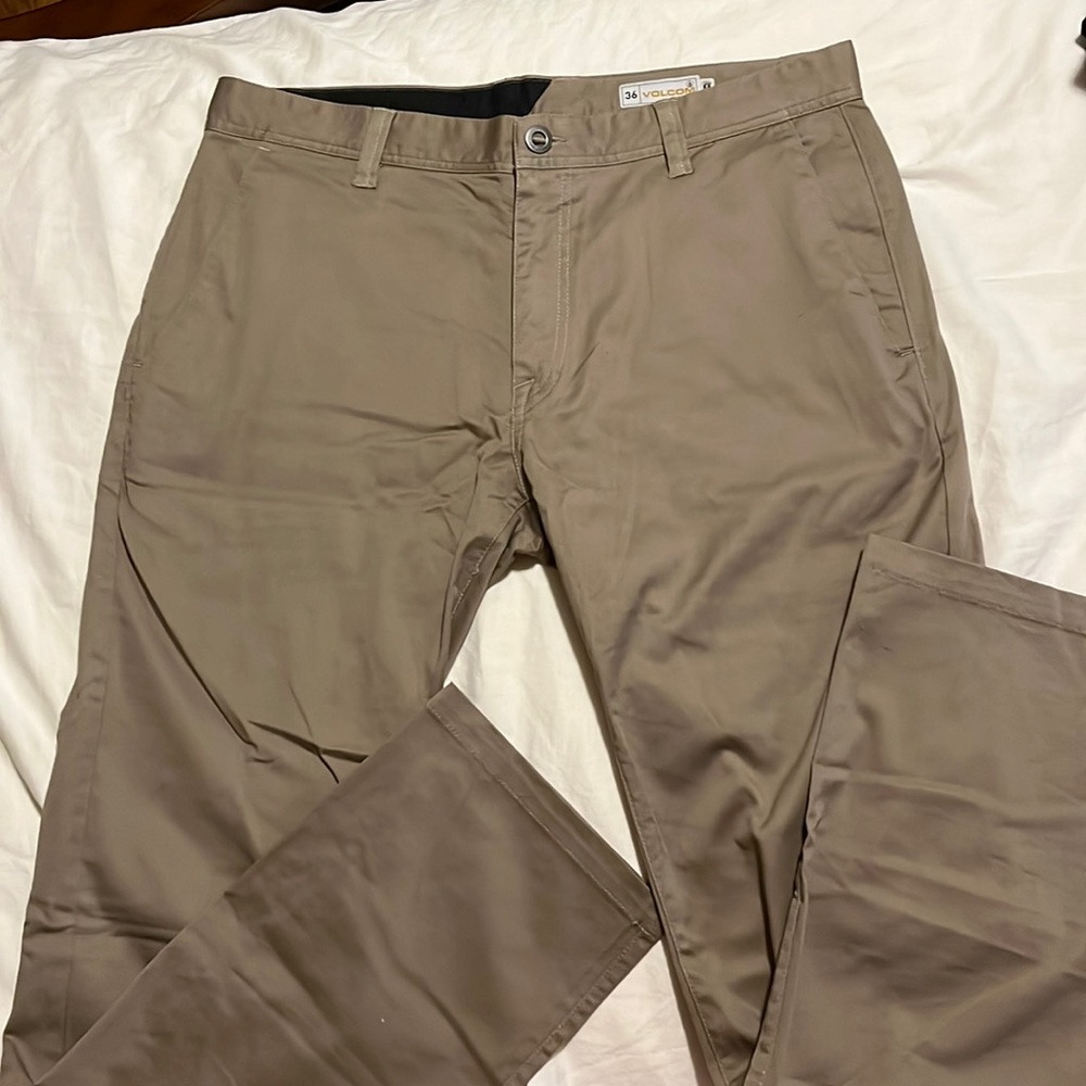 Volcom tan pants mens 36